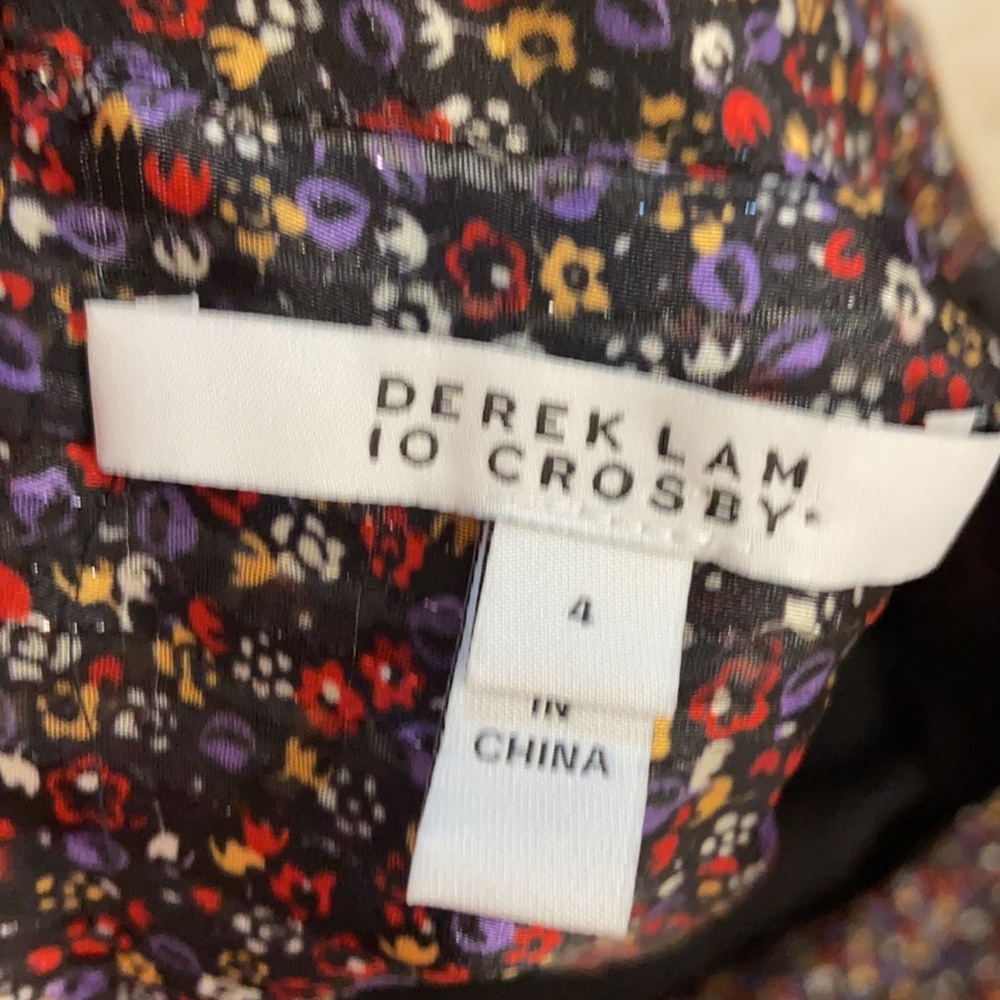 Like new Derek Lam 10 Crosby Floral Dress With Lace Trim - Picture 13 of 14